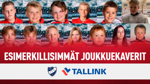 Tallinkin kevään 2021 esimerkillisimmät joukkuekaverit