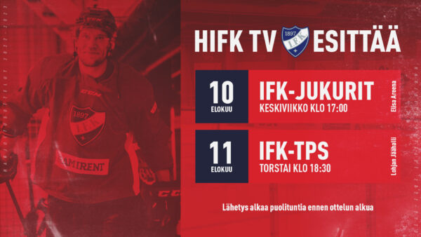 Viikon harjoitusottelut suorana HIFK TV:ssä!