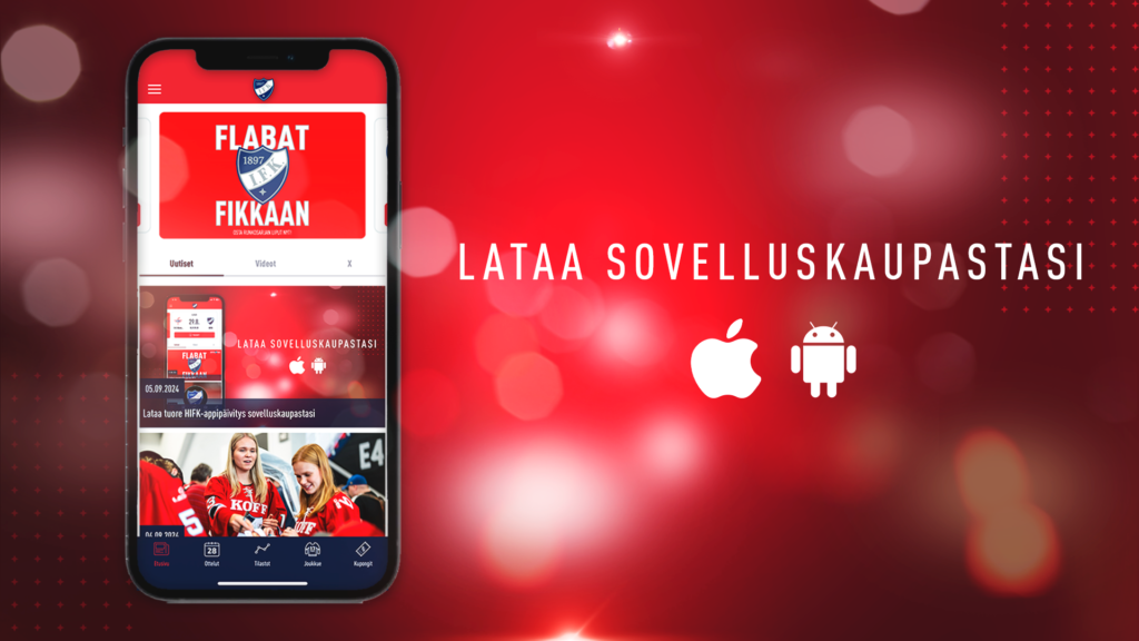 Lataa tuore HIFK-appipäivitys sovelluskaupastasi