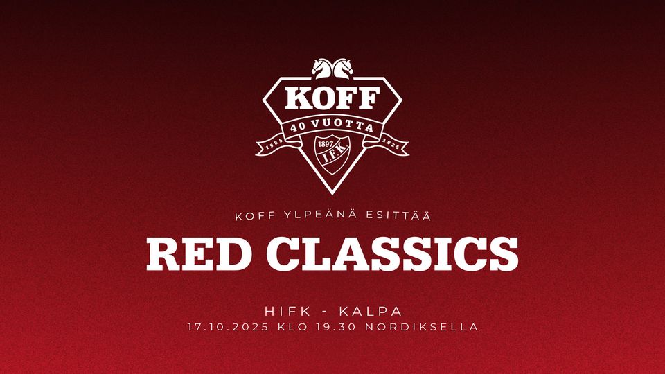 Helsingin IFK ja Sinebrychoff yhdessä jo 40 vuotta – Red Classics -ottelu kerää tukea nuorisoharrastuksille